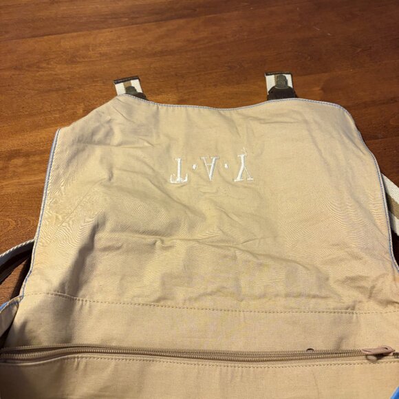 Pottery Barn Teen messenger bag canvas intials monogram TAY - Picture 8 of 14